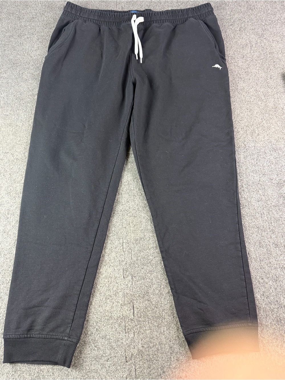 Tommy Bahama Mens Cotton Blend Elastic Waist Drawstring Sweatpants Size XL Black